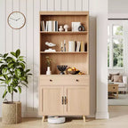 Sideboard Buffet Cabinet with Drawers, Multi-Functional Console Table for Living Room, Kitchen, Dining Room,Home Office Storage, Tall Cabinet