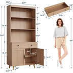 Sideboard Buffet Cabinet with Drawers, Multi-Functional Console Table for Living Room, Kitchen, Dining Room,Home Office Storage, Tall Cabinet
