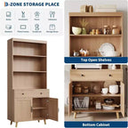Sideboard Buffet Cabinet with Drawers, Multi-Functional Console Table for Living Room, Kitchen, Dining Room,Home Office Storage, Tall Cabinet