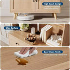 Sideboard Buffet Cabinet with Drawers, Multi-Functional Console Table for Living Room, Kitchen, Dining Room,Home Office Storage, Tall Cabinet