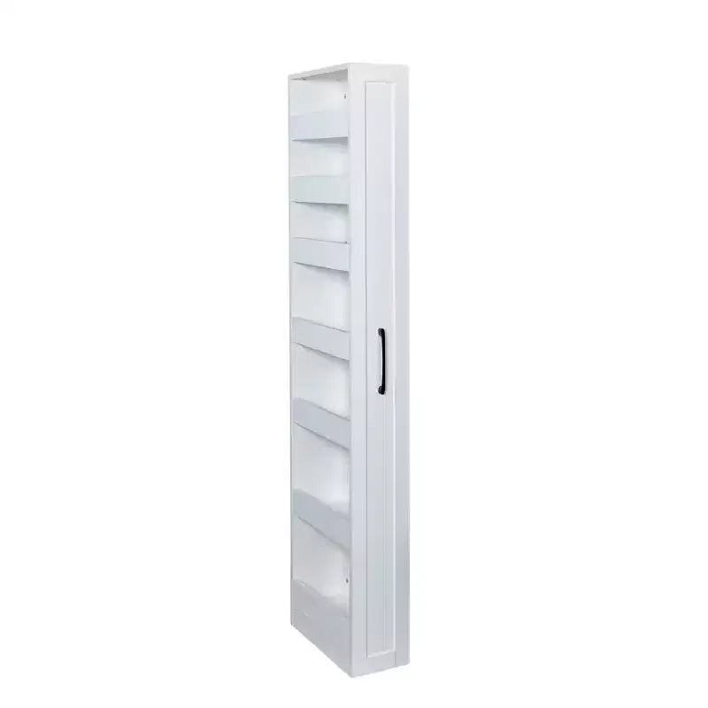 VIYET 71H 7-Tier Multi-Functional Pull-Out Storage Shelf, Single-Sided Open Shelf, Organizer for Kitchen, Living Room & Narrow Spaces,white