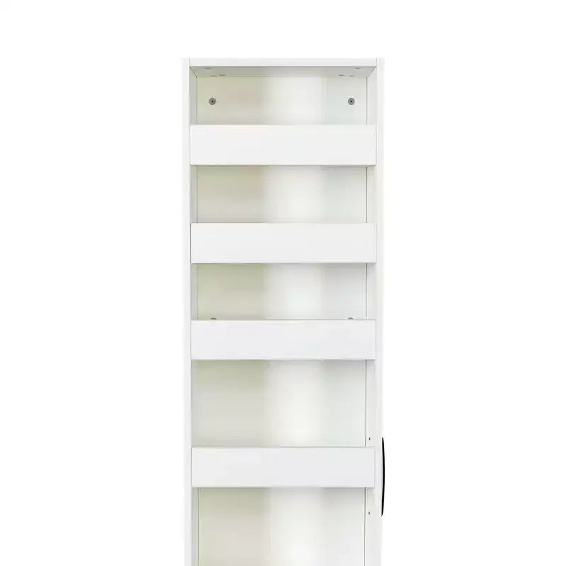VIYET 71H 7-Tier Multi-Functional Pull-Out Storage Shelf, Single-Sided Open Shelf, Organizer for Kitchen, Living Room & Narrow Spaces,white