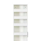 VIYET 71H 7-Tier Multi-Functional Pull-Out Storage Shelf, Single-Sided Open Shelf, Organizer for Kitchen, Living Room & Narrow Spaces,white