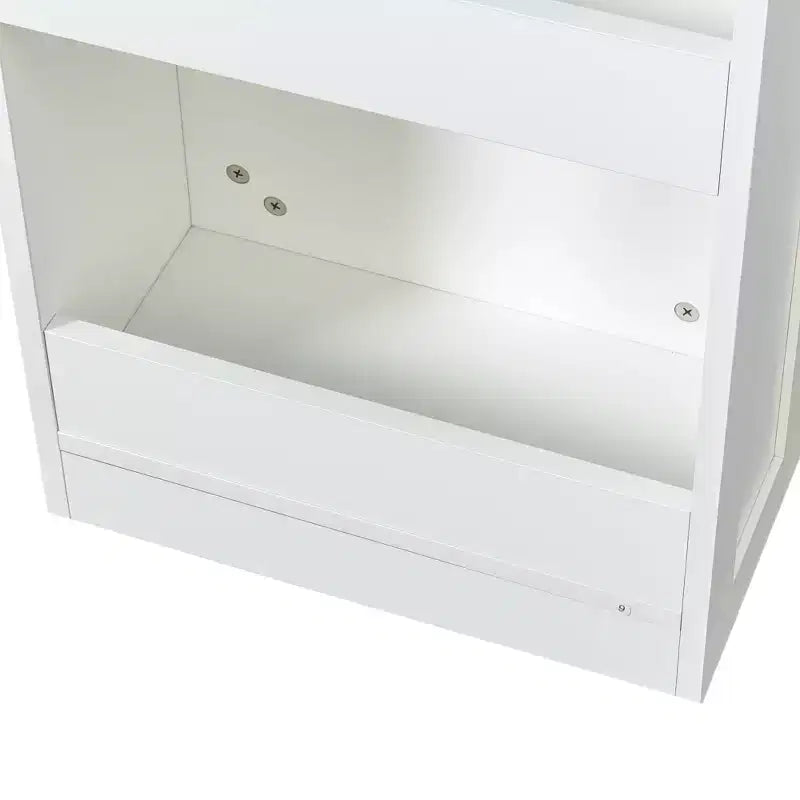 VIYET 71H 7-Tier Multi-Functional Pull-Out Storage Shelf, Single-Sided Open Shelf, Organizer for Kitchen, Living Room & Narrow Spaces,white