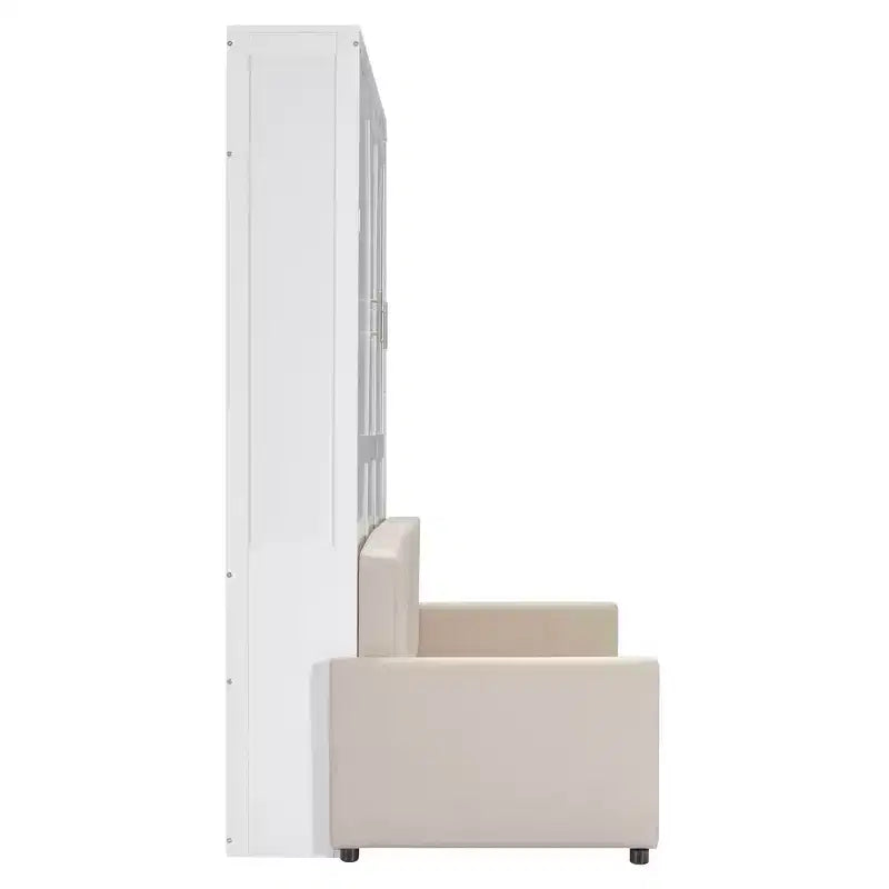Luxystar Letto a muro moderno Queen Murphy con cuscino