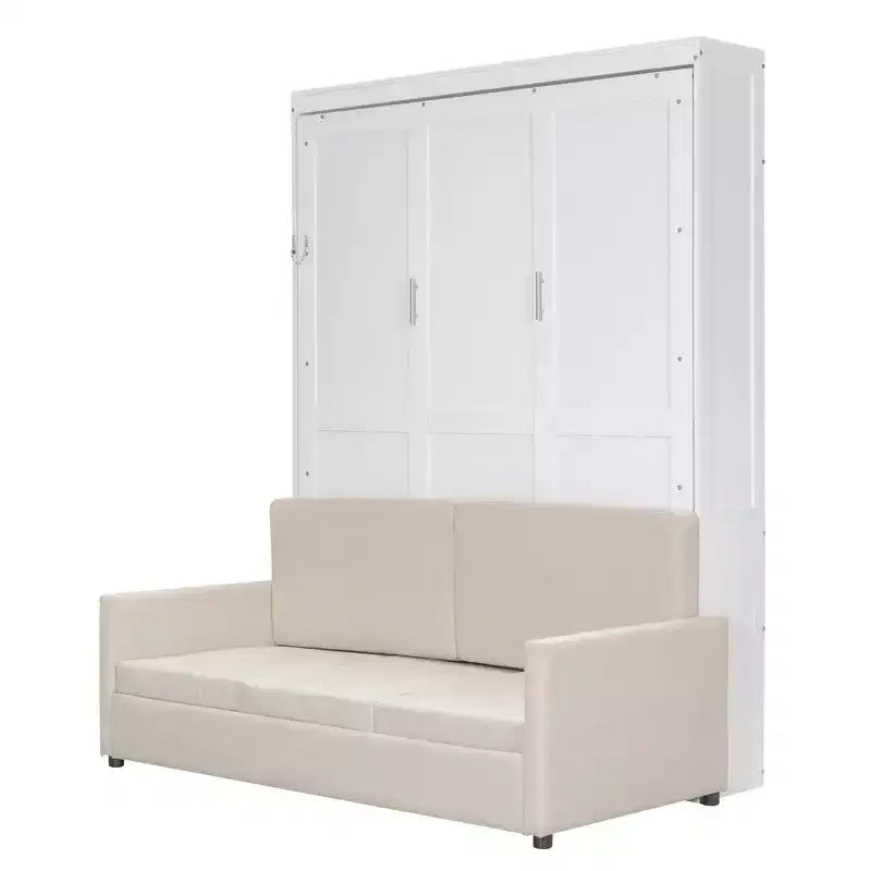 Luxystar Letto a muro moderno Queen Murphy con cuscino