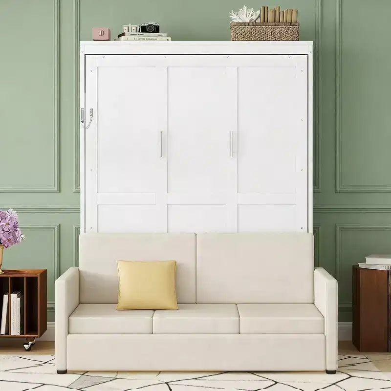 Luxystar Modern Queen Murphy Bed Wall Bed with Cushion