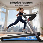 YOSUDA TM2 Foldable Treadmill With Quite Brushless Motor, Indoor exercise for Women/Men