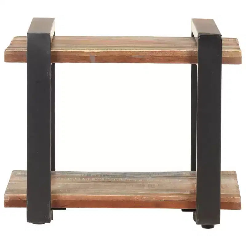 vidaXL Bedside Cabinet Natural wood Rough mango wood, iron Medium