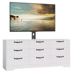 9 Drawer Dresser TV Stand with Mount for 32-85 in TVs, Modern Entertainment Center with Drawers, Media Console Table for Bedroom Living Room
