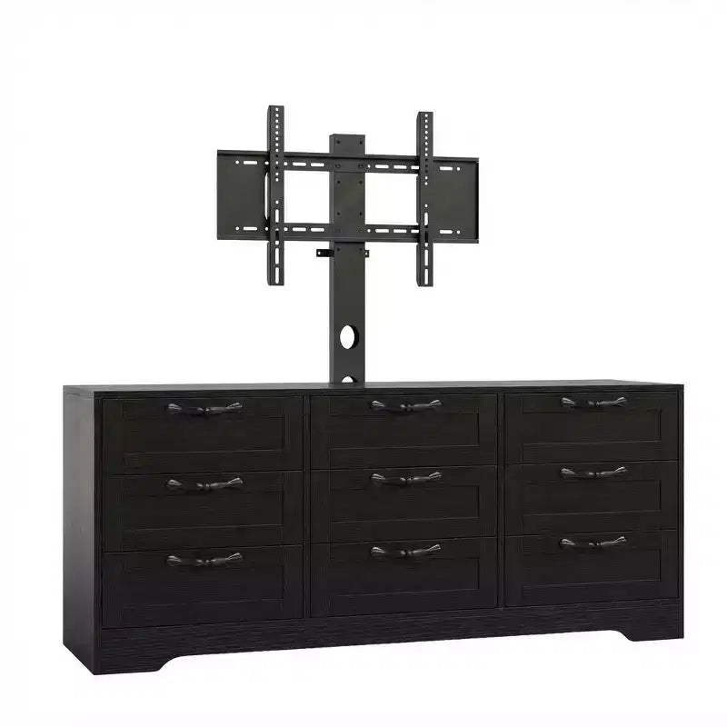 9 Drawer Dresser TV Stand with Mount for 32-85 in TVs, Modern Entertainment Center with Drawers, Media Console Table for Bedroom Living Room