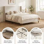 Ora Maison Modern Upholstered Storage Bed