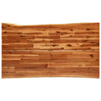 vidaXL Dining Table with Live Edge Dinner Table for Kitchen Solid Wood Acacia