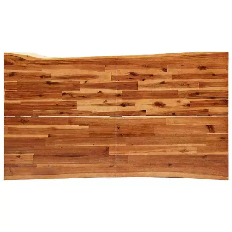 vidaXL Dining Table with Live Edge Dinner Table for Kitchen Solid Wood Acacia