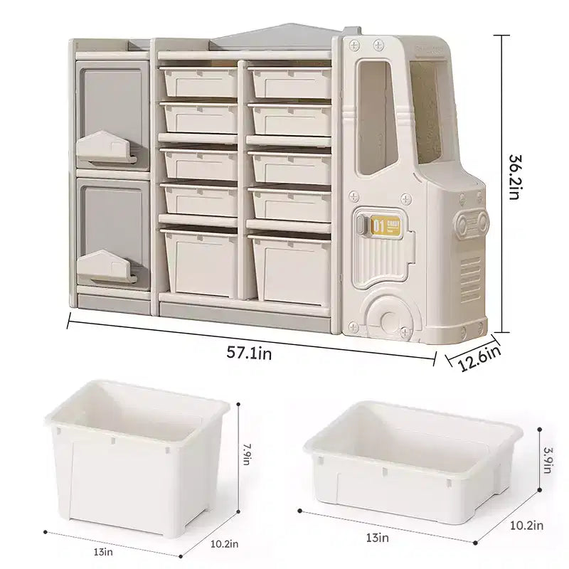 Kids Toy Storage Cabinet, Enhances Self-care, Saves Space, Easy to Clean, Multifunctional & Eco-Friendly