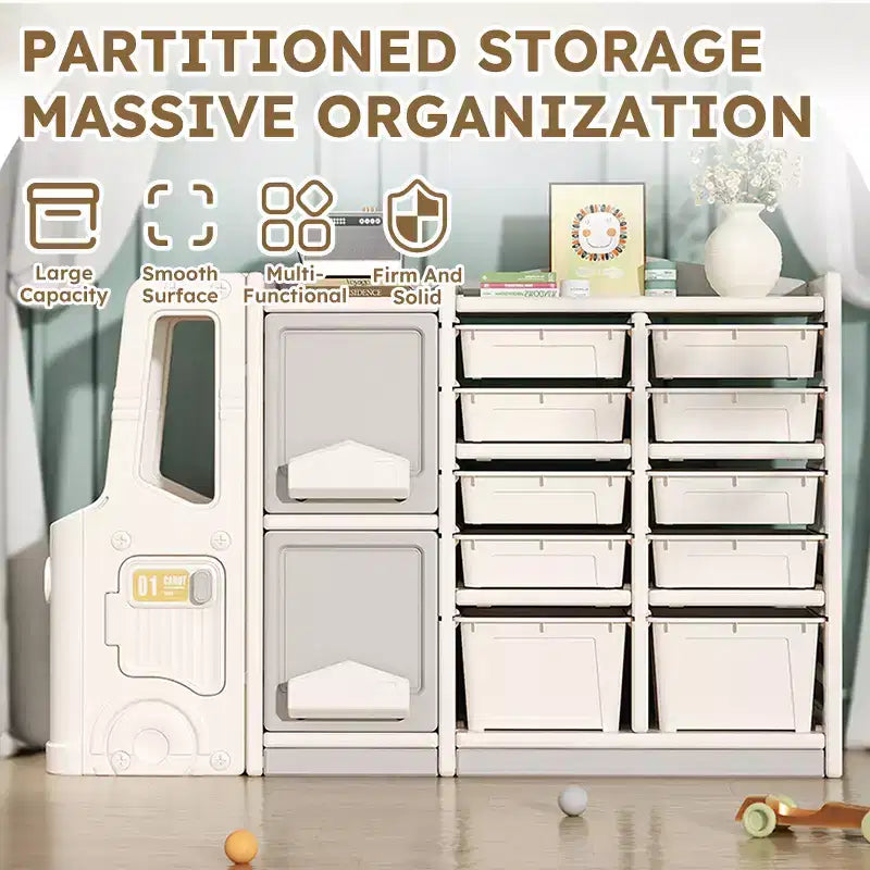 Kids Toy Storage Cabinet, Enhances Self-care, Saves Space, Easy to Clean, Multifunctional & Eco-Friendly