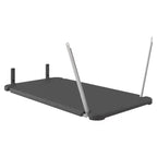 Suncast 3 Pack Vertical Shed Shelf Space Saving Hanging Outdoor Storage, Black