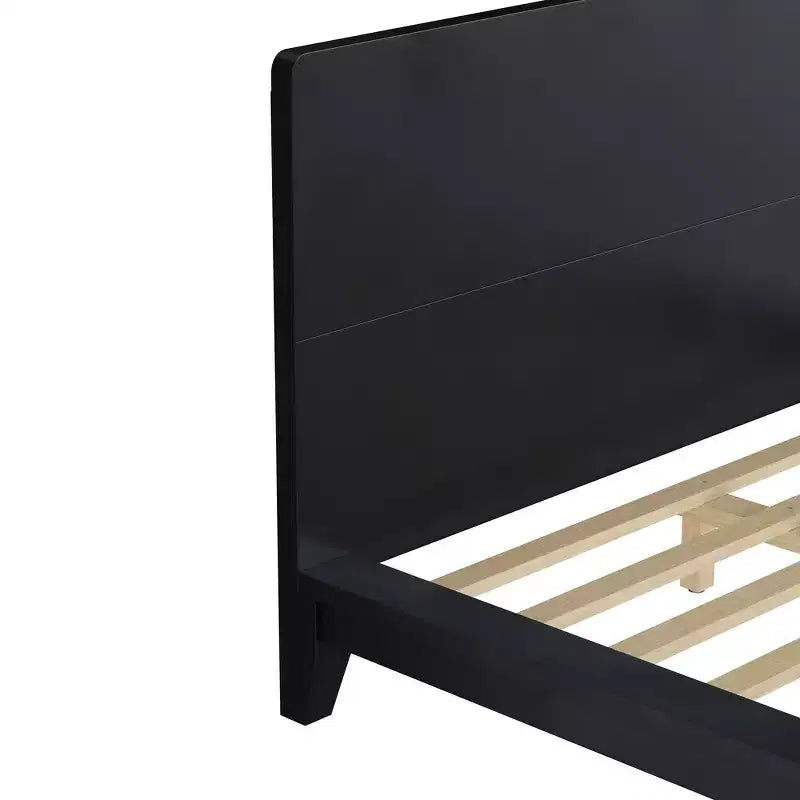 Whisen Full Platform Bed & Bed Frame with Headboard & Wood Slat Support