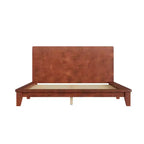 Whisen Full Platform Bed & Bed Frame with Headboard & Wood Slat Support