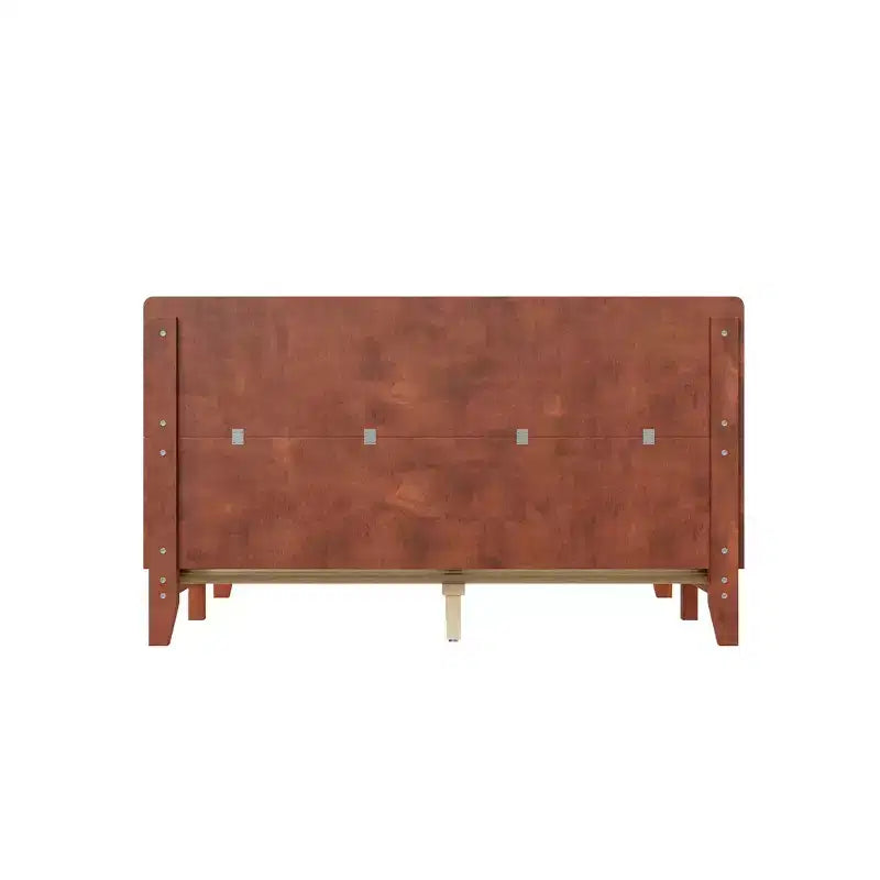 Whisen Full Platform Bed & Bed Frame with Headboard & Wood Slat Support