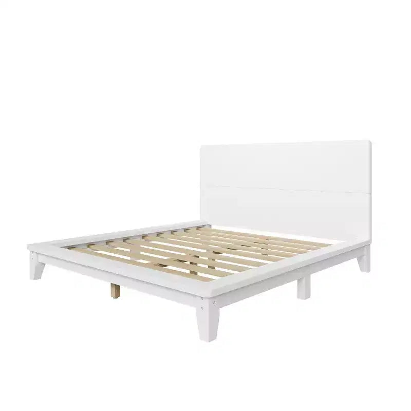 Whisen Full Platform Bed & Bed Frame with Headboard & Wood Slat Support