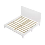 Whisen Full Platform Bed & Bed Frame with Headboard & Wood Slat Support