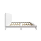 Whisen Full Platform Bed & Bed Frame with Headboard & Wood Slat Support