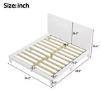 Whisen Full Platform Bed & Bed Frame with Headboard & Wood Slat Support
