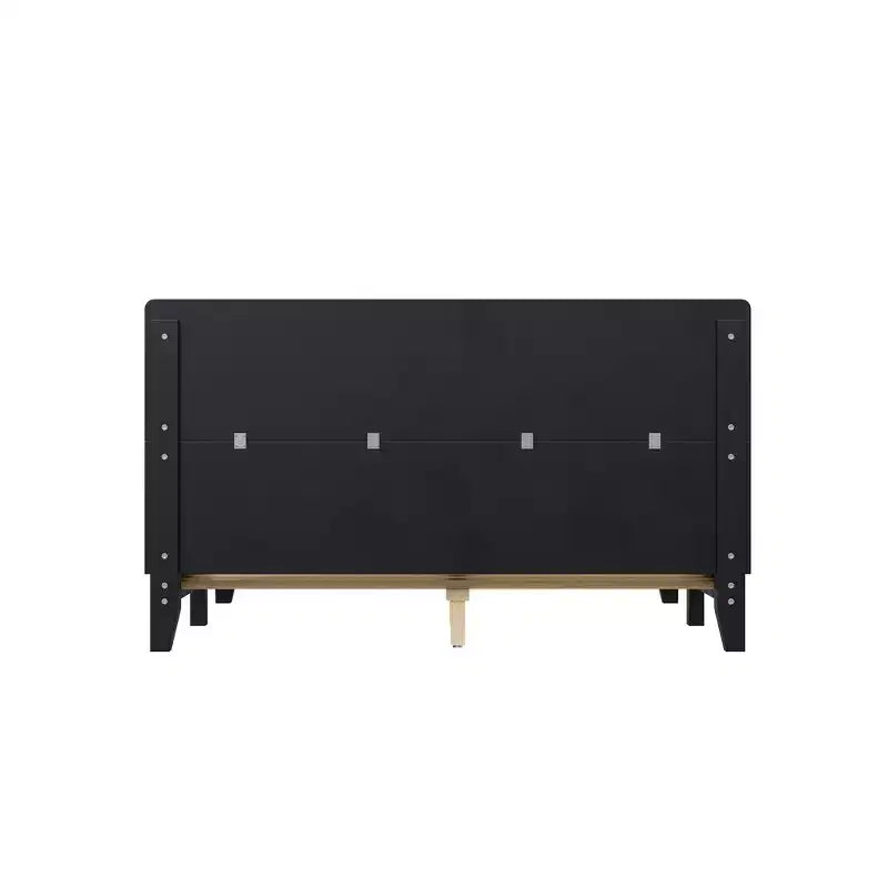 Whisen Full Platform Bed & Bed Frame with Headboard & Wood Slat Support