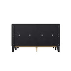 Whisen Full Platform Bed & Bed Frame with Headboard & Wood Slat Support