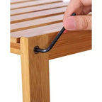 SONGMICS Scaffale in bambù, Scaffalatura a 5 Ripiani, Multifunzionale, per Ingresso, Bagno, 26 x 60 x 130 cm