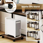 Costway L-Shaped Computer Desk with Power Outlets, 62 Corner Desk with Storage Hutch