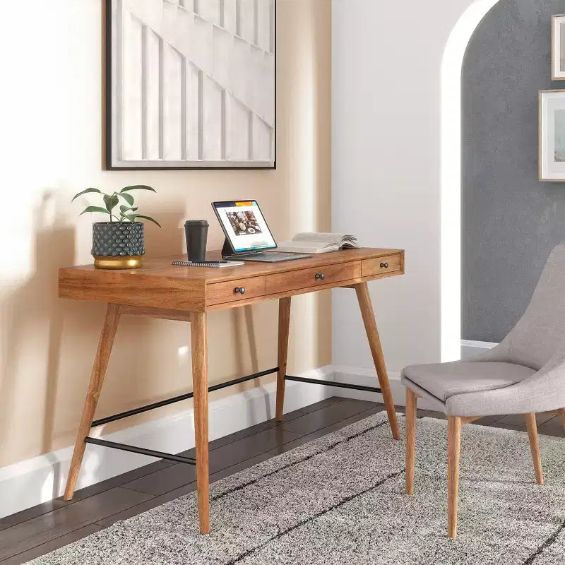 Scrittoio a 3 cassetti Foerster Wood - iNSPIRE Q
