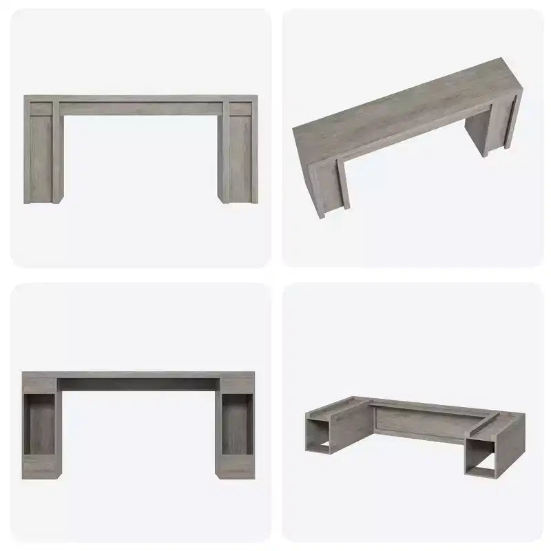 Consolle da Ingresso in Stile Rustico da 180 cm - Tavolo Lungo da Divano, Tavolo da Ingresso per Soggiorno e Foyer, Noce