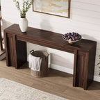 Consolle da Ingresso in Stile Rustico da 180 cm - Tavolo Lungo da Divano, Tavolo da Ingresso per Soggiorno e Foyer, Noce