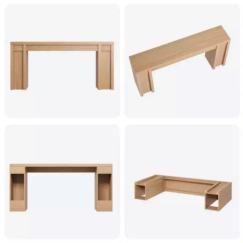 Consolle da Ingresso in Stile Rustico da 180 cm - Tavolo Lungo da Divano, Tavolo da Ingresso per Soggiorno e Foyer, Noce