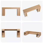 Consolle da Ingresso in Stile Rustico da 180 cm - Tavolo Lungo da Divano, Tavolo da Ingresso per Soggiorno e Foyer, Noce