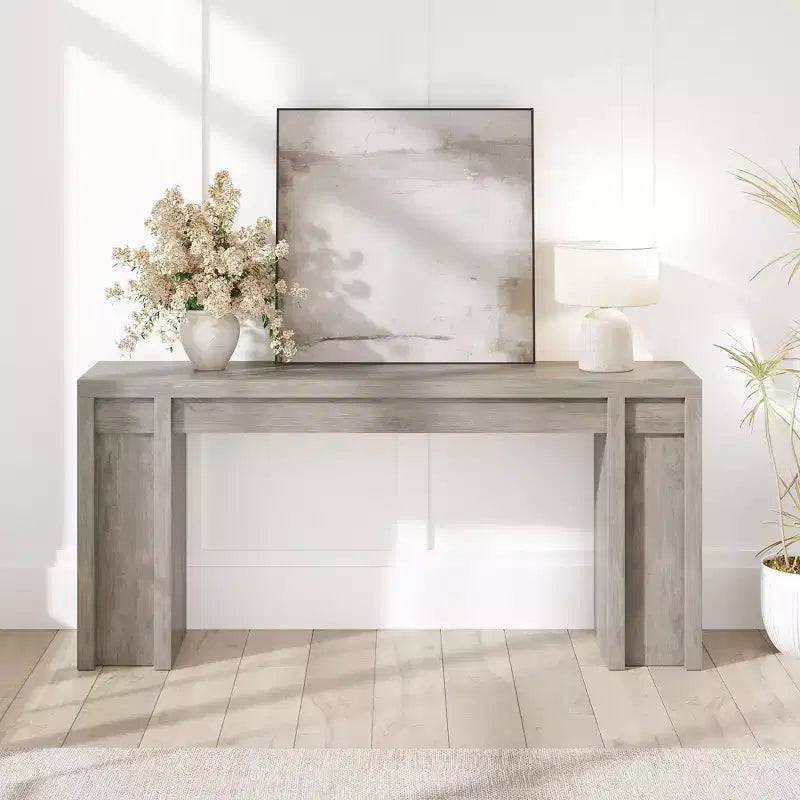 70.9-Inch Farmhouse Hallway Console Table - Long Sofa Table Behind Couch, Entry Table for Living Room & Foyer Decor, Walnut