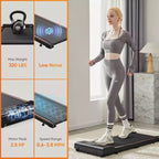 NAYSAYE Tapis Roulant Walking Pad per Allenamento Cardio in Casa o Ufficio, Silenzioso, Nero, 42,2*19,2*3,58