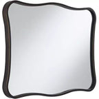 Uttermost Pavia Dark Bronze 24 x 32 Curvy Wall Mirrors Set of 2