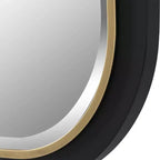 Uttermost Nevaeh Gold Black 23 1/4 x 43 1/4 Rectangular Wall Mirror
