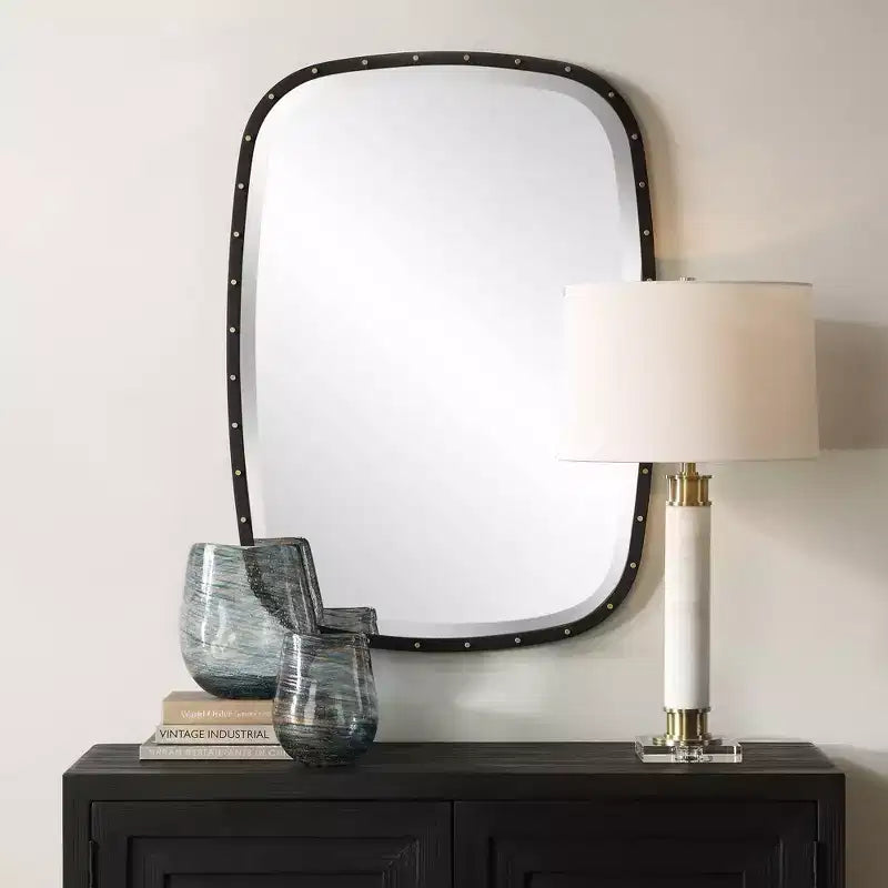 Specchio da parete rettangolare Uttermost Benedo nero 26 x 36