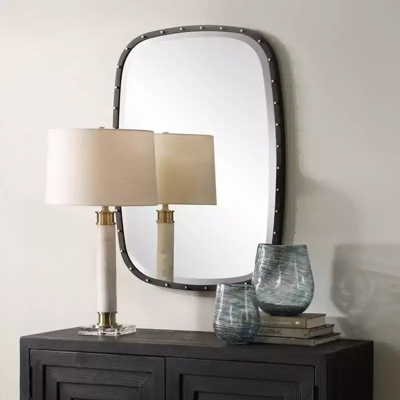 Specchio da parete rettangolare Uttermost Benedo nero 26 x 36