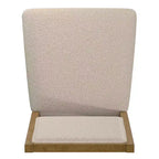 Fuske Wood Finish Cream Boucle Fabric Dining Chair (Set of 2) - iNSPIREQ