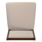 Fuske Wood Finish Cream Boucle Fabric Dining Chair (Set of 2) - iNSPIREQ
