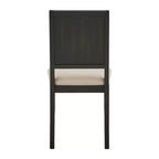 Fuske Wood Finish Cream Boucle Fabric Dining Chair (Set of 2) - iNSPIREQ