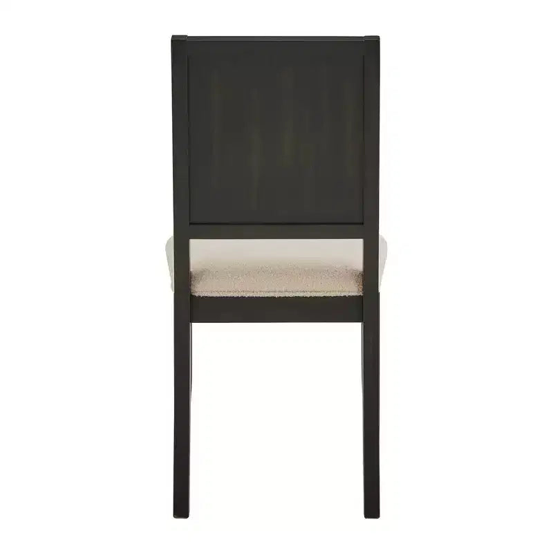 Fuske Wood Finish Cream Boucle Fabric Dining Chair (Set of 2) - iNSPIREQ
