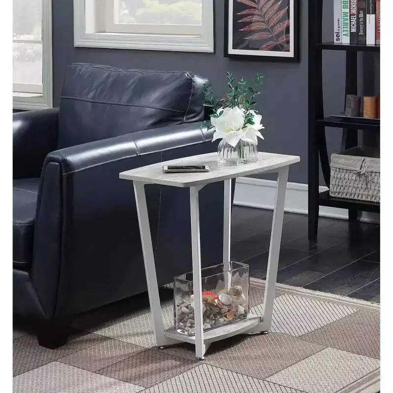 HomeStock Rectangle Metal Table Top End Table 1 -piece