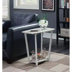 HomeStock Rectangle Metal Table Top End Table 1 -piece