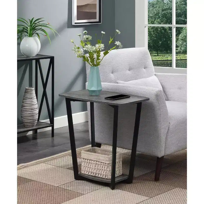 HomeStock Rectangle Metal Table Top End Table 1 -piece